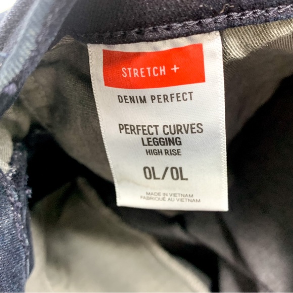 NWT $88 Express Denim Perfect High-Rise Dark Wash Perfect Curves Skinny Jeans 0L - Picture 8 of 10